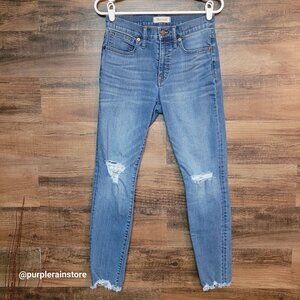 Madewell Jeans 28 Skinny 9" High Rise Frankie Wash J6523 Tummy Control Stretch